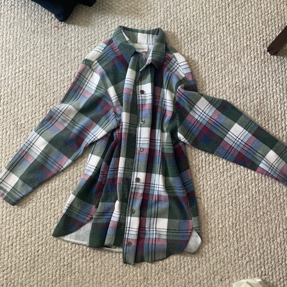 Cute Green, Blue, Red, White, Purple Flannel